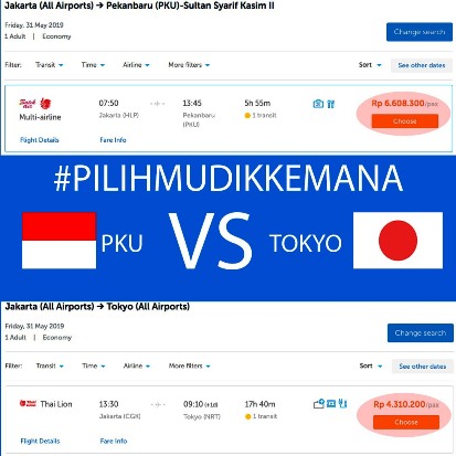 Tiket Pesawat Jakarta-Pekanbaru...