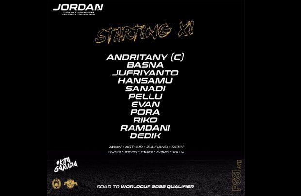 Susunan Pemain Timnas...