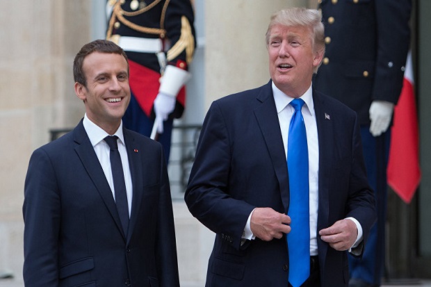 Lewat Telepon, Trump-Macron...
