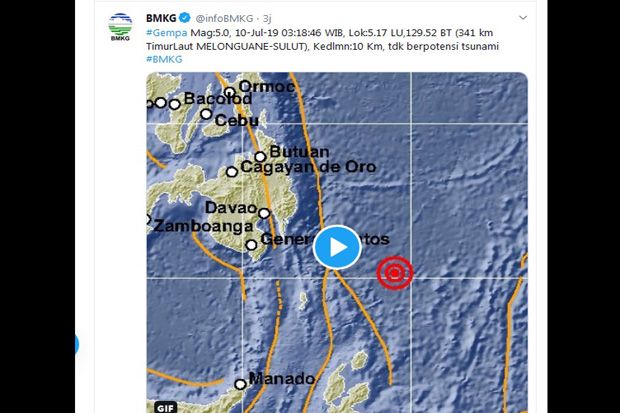 Gempa 5,0 SR Guncang...