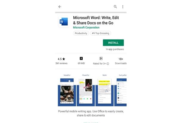 Aplikasi Microsoft Word...
