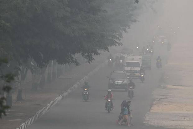 Kabut Asap Akibat Kebakaran...