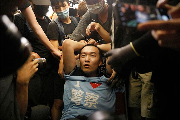 Demonstran Hong Kong...