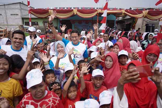 Sandiaga dan Nur Asia...