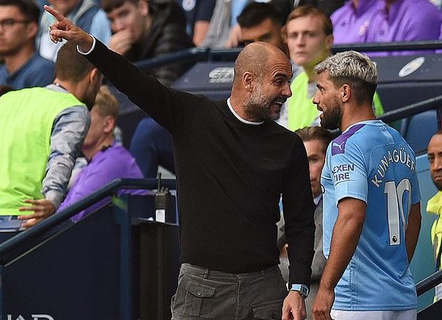 Pep Guardiola dan Aguero...