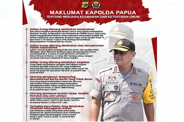 Kapolda Papua Keluarkan...