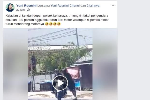 Viral, Polwan Tak Mau...