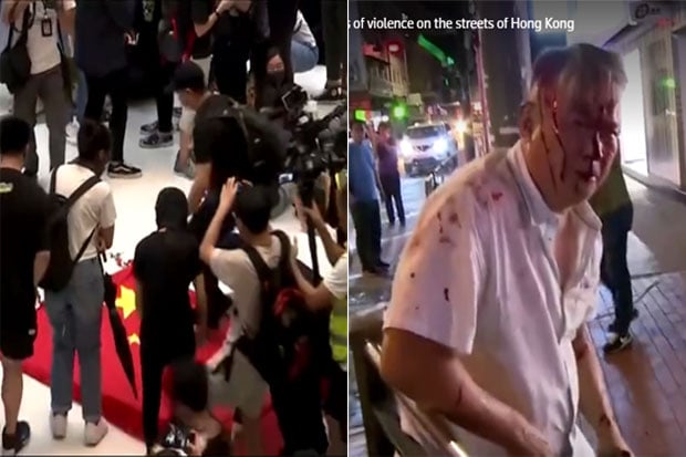 Demonstran Hong Kong...