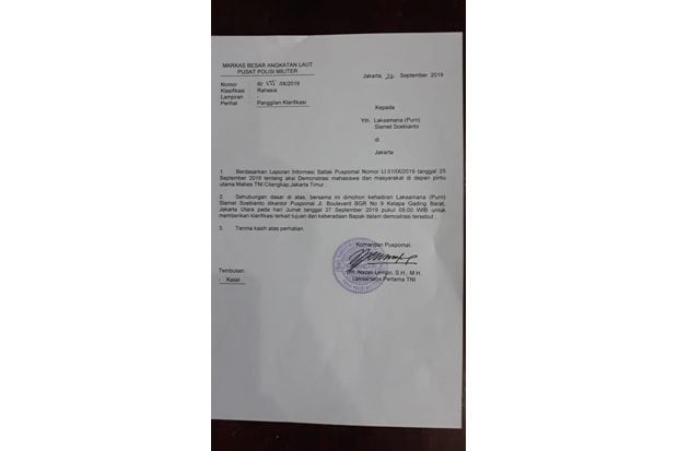 Beredar Surat Eks KSAL...