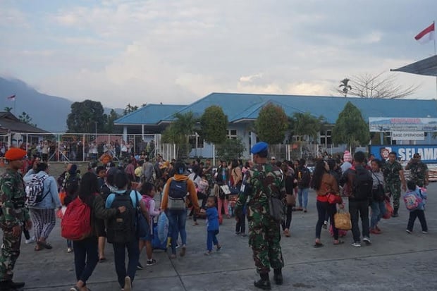 Pengungsi Wamena Papua...