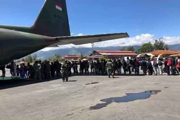Pengungsi di Wamena...