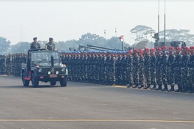 Gelar Apel, TNI Siapkan...
