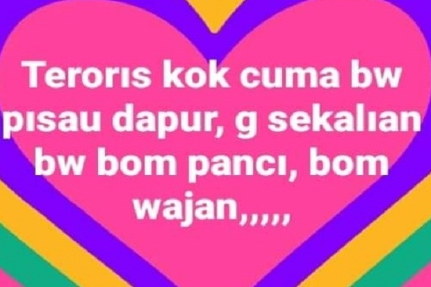 Tulis Status soal Wiranto...