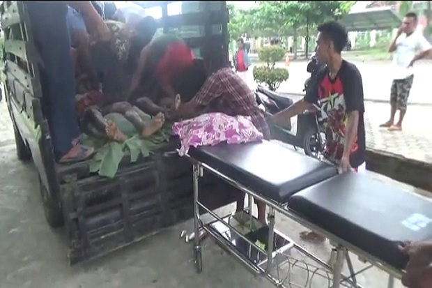 Bapak dan Anak Terbakar...