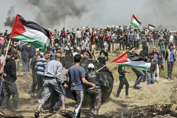 Demonstran-Polisi Israel...