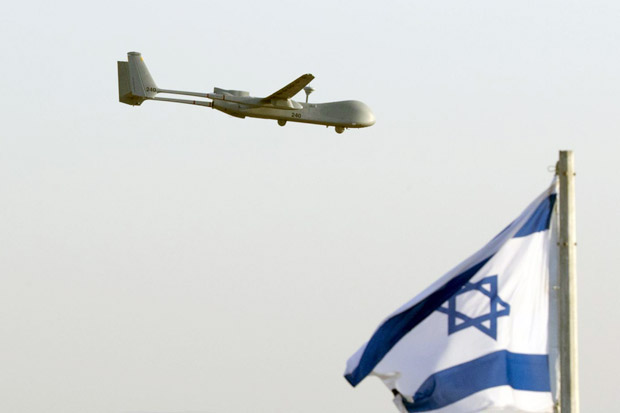 Drone Israel Jatuh di...
