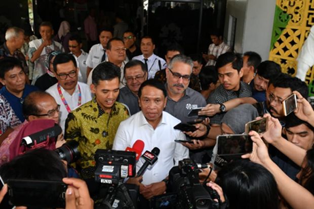 Disambut Meriah di Kemenpora,...