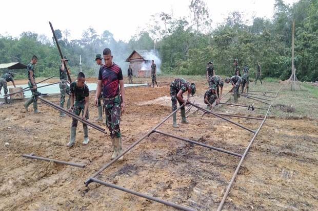 Kekompakan Satgas TMMD...