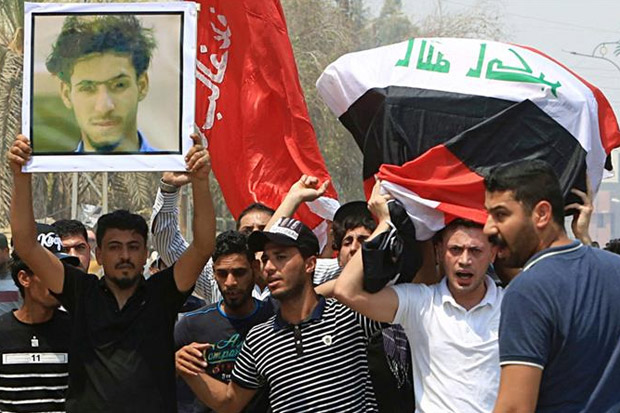 Aksi Demonstrasi Irak,...