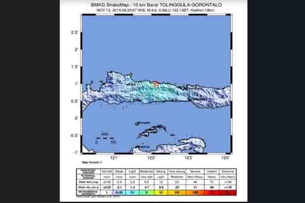 Gempa 4,6 SR di Gorontalo...