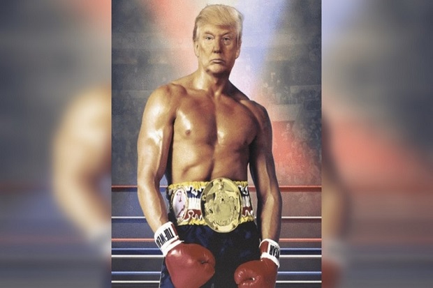 Trump Posting Foto Editan...