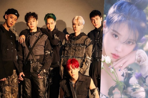 EXO dan IU Kuasai Tangga...