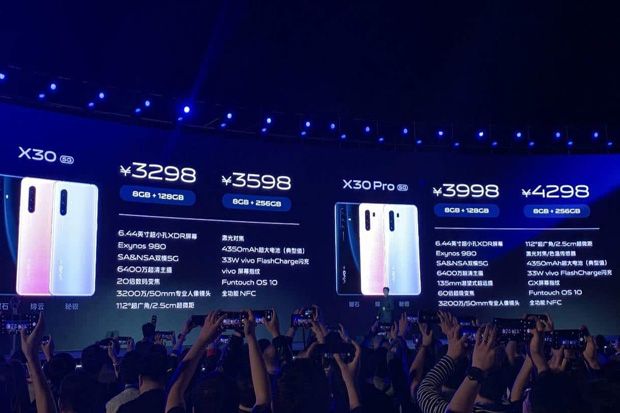 Resmi, Seri vivo X30...