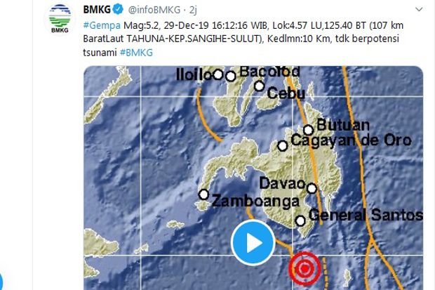 Gempa 5,2 SR Guncang...
