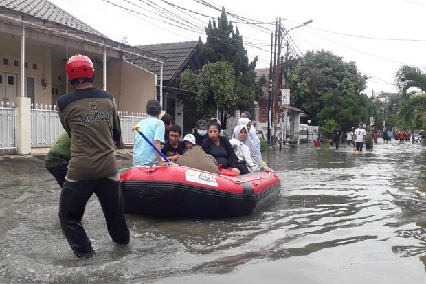 Banjir di Tangerang...