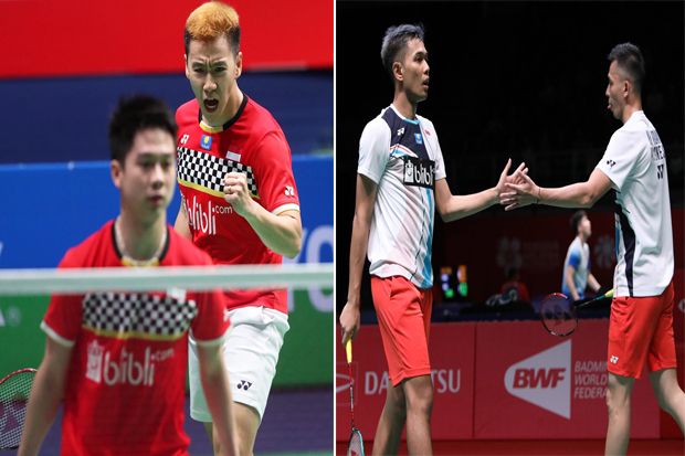 Marcus/Kevin vs Fajar/Rian...