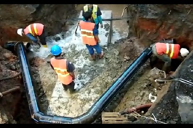 Pipa PDAM TKR Patah,...