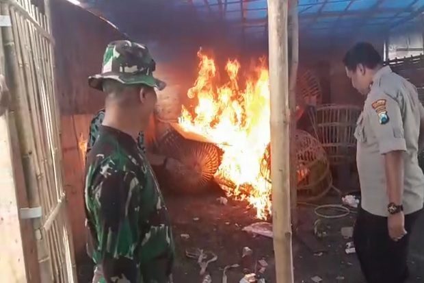 Polisi Bakar Arena Judi...