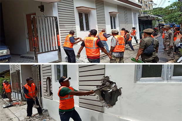 Langgar IMB, Satpol...