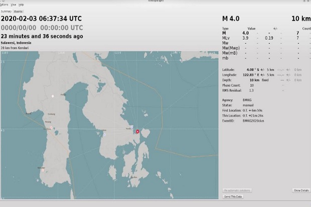 Gempa Bumi 4.0 SR Guncang...