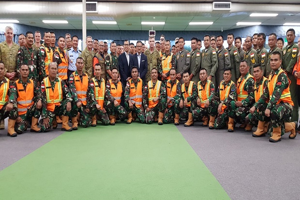 Tiba di Australia, TNI...