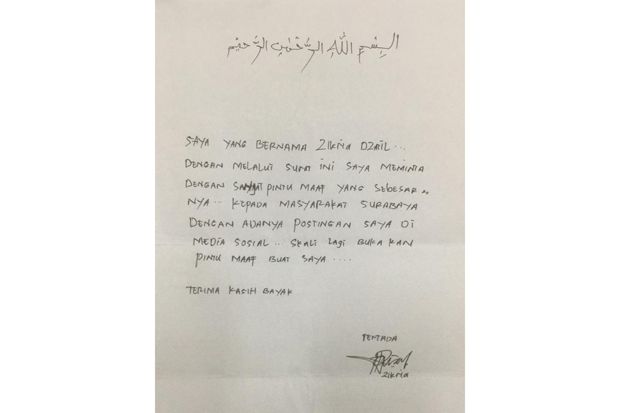 Ini Isi Lengkap Surat...
