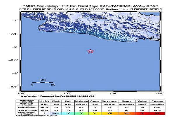 Gempa M 4,9 SR Sebabkan...