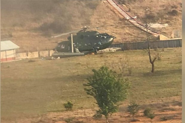 Helikopter Militer Myanmar...