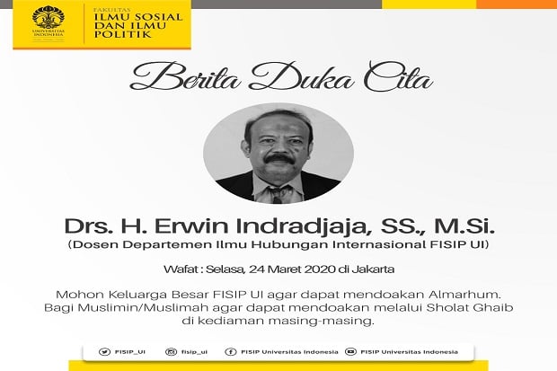 Lagi, Dosen UI Meninggal...