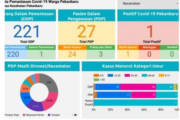 Jumlah ODP di Pekanbaru...