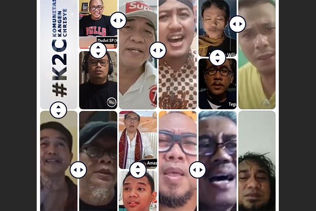 Puluhan Jurnalis Nyanyikan...