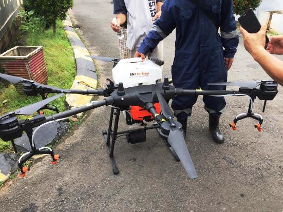 Gunakan Drone, BNI Bantu...