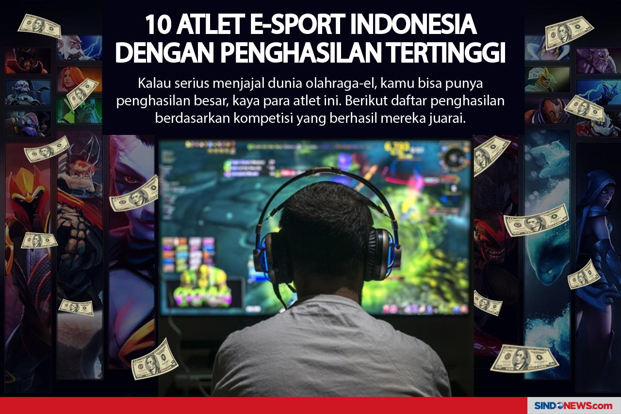 10 Atlet E-sport Indonesia...