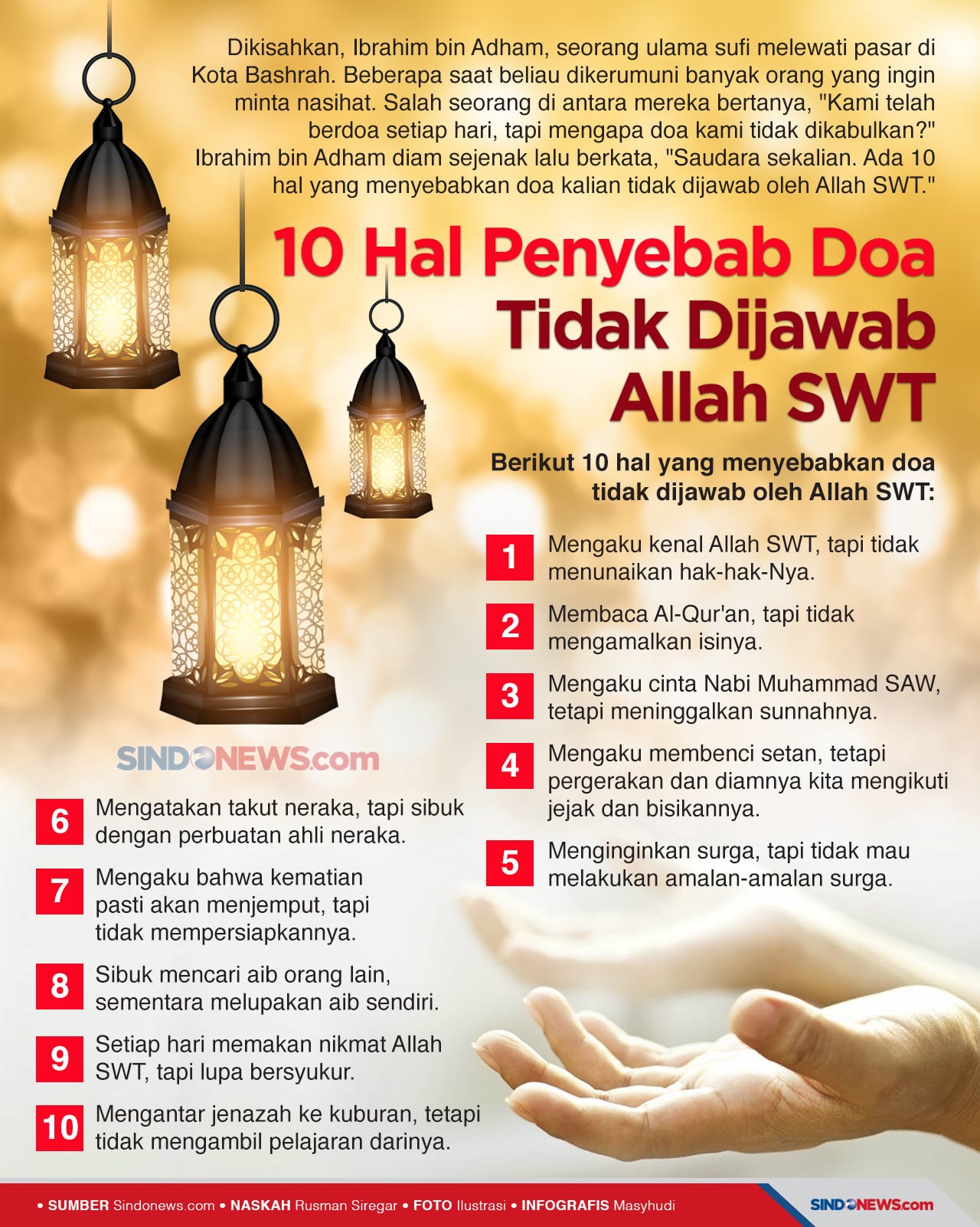 10 Hal Penyebab Doa...