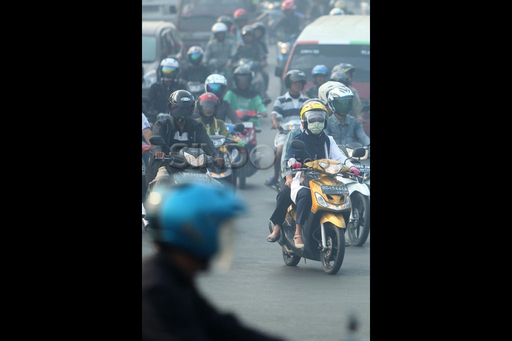 Palembang Ditutupi Kabut