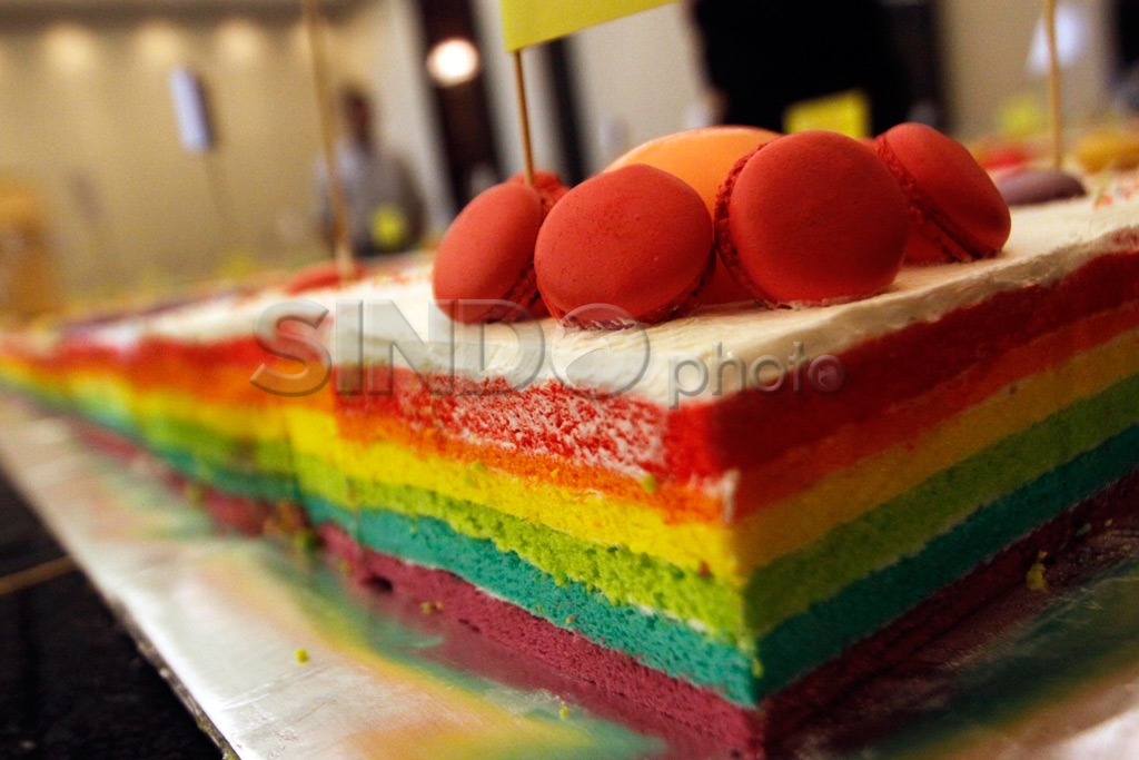 Rainbow Cake Terpanjang