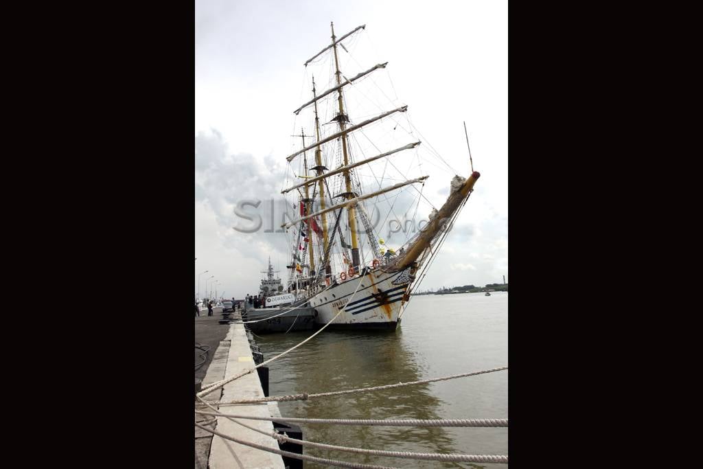 Dewaruci Tiba di Belawan