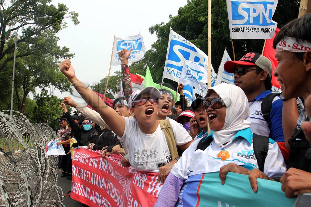 Demo Buruh Jakarta