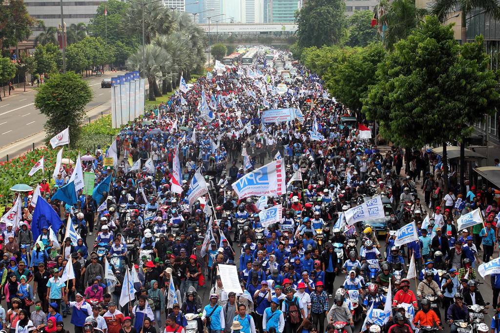 Demo Buruh Jakarta
