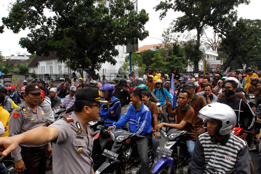 Aksi Buruh Medan